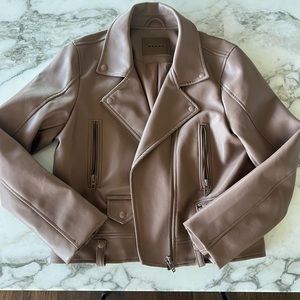 Blank NYC faux leather moto jacket